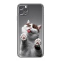 Дизайнерский силиконовый чехол для Iphone 11 Pro Коты