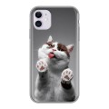 Дизайнерский силиконовый чехол для Iphone 11 Коты