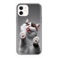 Дизайнерский силиконовый чехол для Iphone 12 Коты
