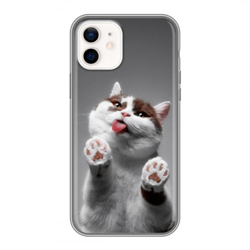 Дизайнерский силиконовый чехол для Iphone 12 Коты