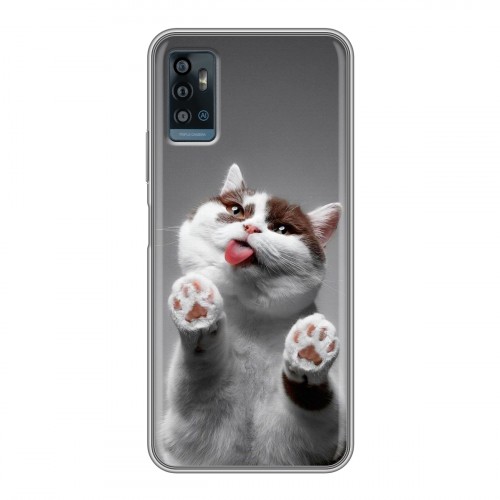 Дизайнерский силиконовый чехол для ZTE Blade A71 Коты