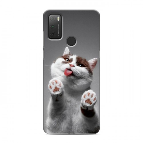 Дизайнерский силиконовый чехол для Alcatel 3L (2021) Коты