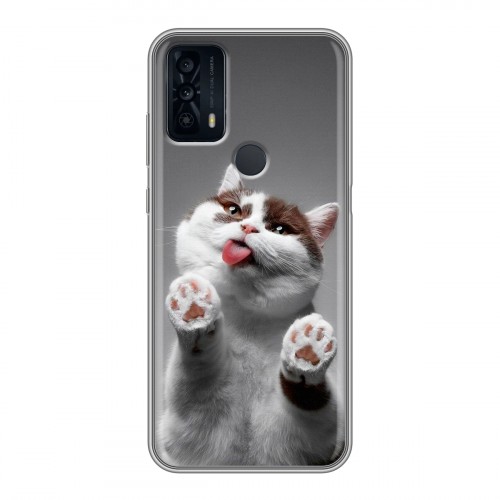 Дизайнерский силиконовый чехол для TCL 20B Коты