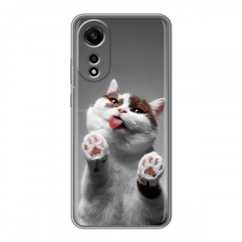 Дизайнерский силиконовый чехол для OPPO A78 4G Коты