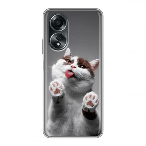 Дизайнерский силиконовый чехол для OPPO A58 4G Коты