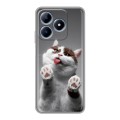 Дизайнерский силиконовый чехол для Realme C63 Коты