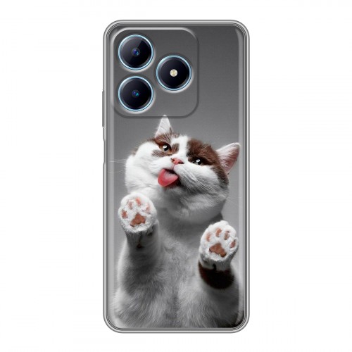 Дизайнерский силиконовый чехол для Realme C63 Коты