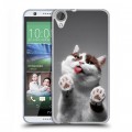 Дизайнерский силиконовый чехол для HTC Desire 820 Коты