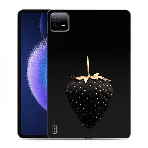 Дизайнерский силиконовый чехол для Xiaomi Pad 6 Черная клубника
