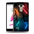 Дизайнерский пластиковый чехол для LG G4 Stylus Абстракция неон