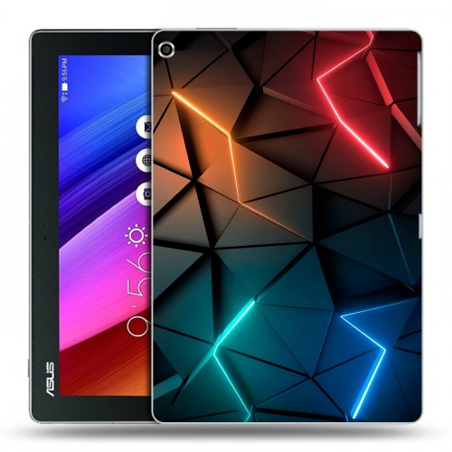 Дизайнерский силиконовый чехол для ASUS ZenPad 10 Абстракция неон