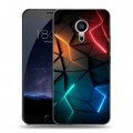 Дизайнерский пластиковый чехол для Meizu Pro 5 Абстракция неон