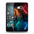 Дизайнерский пластиковый чехол для Microsoft Lumia 550 Абстракция неон
