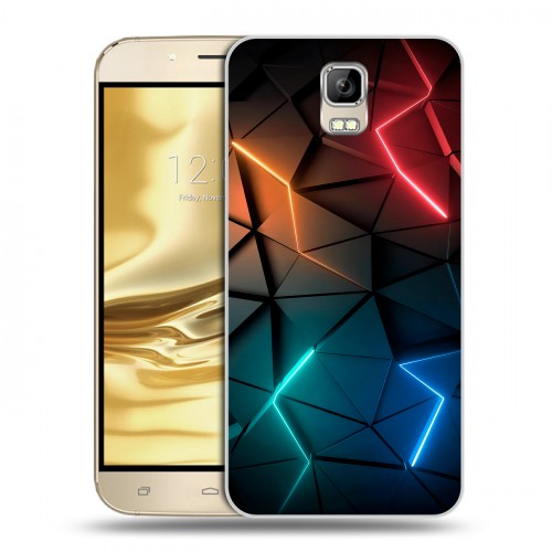 Дизайнерский пластиковый чехол для Umi Rome Абстракция неон