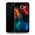 Дизайнерский пластиковый чехол для Samsung Galaxy C5 Абстракция неон