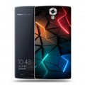 Дизайнерский силиконовый чехол для Homtom HT7 Абстракция неон