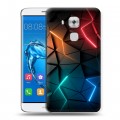 Дизайнерский пластиковый чехол для Huawei Nova Plus Абстракция неон