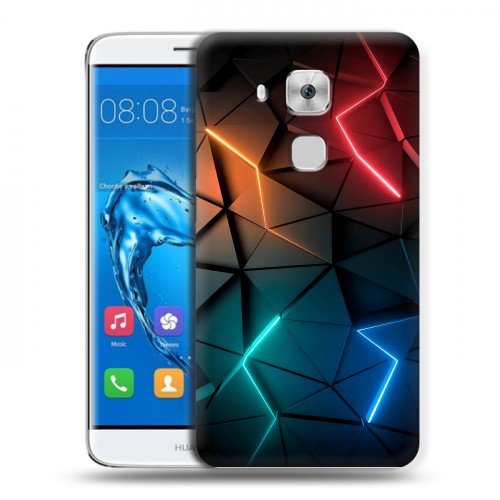 Дизайнерский пластиковый чехол для Huawei Nova Plus Абстракция неон