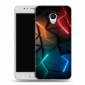 Дизайнерский пластиковый чехол для Meizu M5s Абстракция неон