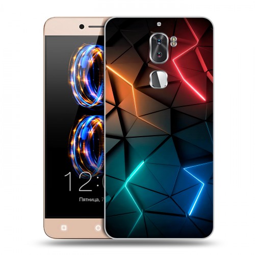 Дизайнерский пластиковый чехол для LeRee Le3 Абстракция неон