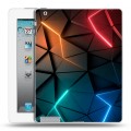 Дизайнерский пластиковый чехол для Ipad 2/3/4 Абстракция неон