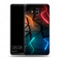 Дизайнерский пластиковый чехол для Huawei Mate 10 Абстракция неон
