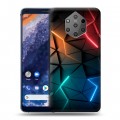 Дизайнерский пластиковый чехол для Nokia 9 PureView Абстракция неон