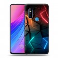 Дизайнерский пластиковый чехол для Vivo V15 Абстракция неон
