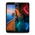 Дизайнерский пластиковый чехол для Xiaomi RedMi 7A Абстракция неон