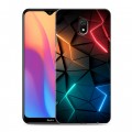 Дизайнерский пластиковый чехол для Xiaomi RedMi 8A Абстракция неон