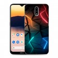 Дизайнерский силиконовый чехол для Nokia 2.3 Абстракция неон