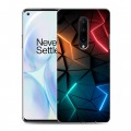 Дизайнерский пластиковый чехол для OnePlus 8 Абстракция неон