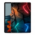 Дизайнерский силиконовый чехол для Samsung Galaxy Tab S7 Абстракция неон