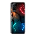Дизайнерский силиконовый чехол для Vivo Y31 Абстракция неон