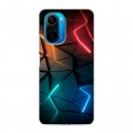 Дизайнерский силиконовый чехол для Xiaomi Poco F3 Абстракция неон