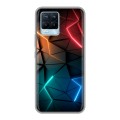 Дизайнерский силиконовый чехол для Realme 8 Абстракция неон