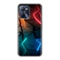 Дизайнерский силиконовый чехол для Realme C35 Абстракция неон