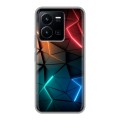 Дизайнерский силиконовый чехол для Vivo Y35 Абстракция неон
