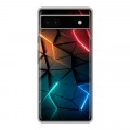 Дизайнерский силиконовый чехол для Google Pixel 6a Абстракция неон
