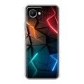 Дизайнерский силиконовый чехол для Realme C30s Абстракция неон