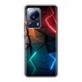 Дизайнерский силиконовый чехол для Xiaomi 13 Lite Абстракция неон