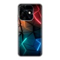 Дизайнерский силиконовый чехол для Tecno Spark 10C Абстракция неон