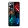 Дизайнерский силиконовый чехол для Huawei P60 Абстракция неон