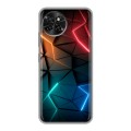 Дизайнерский силиконовый чехол для Itel S23 Абстракция неон