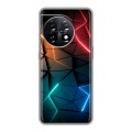 Дизайнерский силиконовый чехол для OnePlus 11 Абстракция неон