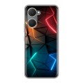 Дизайнерский силиконовый чехол для Vivo Y03 Абстракция неон