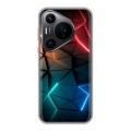 Дизайнерский силиконовый чехол для Huawei Pura 70 Pro Абстракция неон