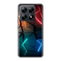 Дизайнерский силиконовый чехол для Xiaomi 14T Pro Абстракция неон