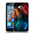 Дизайнерский пластиковый чехол для Microsoft Lumia 640 Абстракция неон