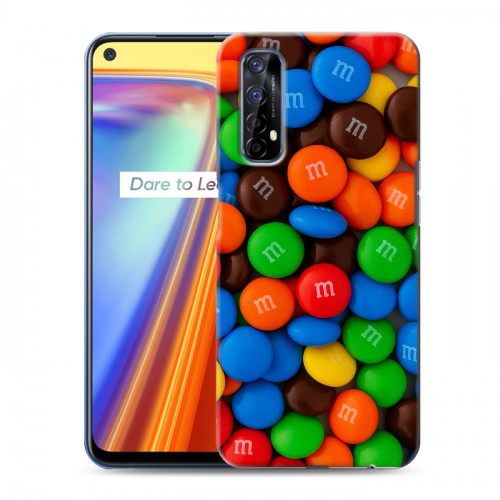 Дизайнерский силиконовый чехол для Realme 7 Конфеты